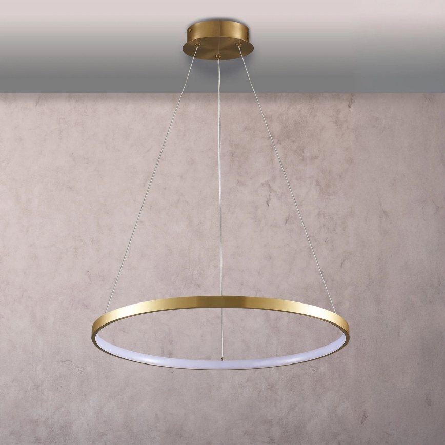 LED luster na sajli LEA LED/20W/230V 4000K prečnik 50 cm zlatna