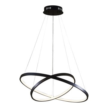 LED luster na sajli LEA LED/35W/230V 4000K Ø 60 cm crni