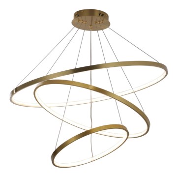 LED luster na sajli LEA LED/60W/230V 4000K Ø 80 cm zlatna