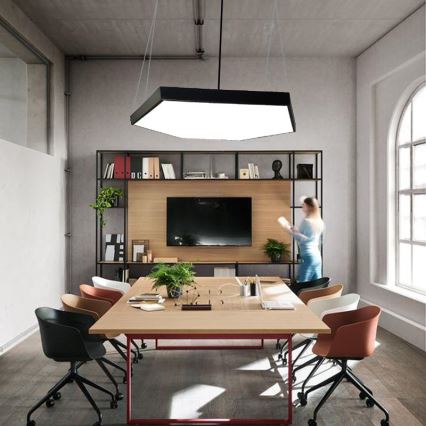 LED luster na sajli LED/100W/230V 4000K prečnik 100 cm