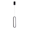 LED luster na sajli LED/13W/230V 3000K, crne boje