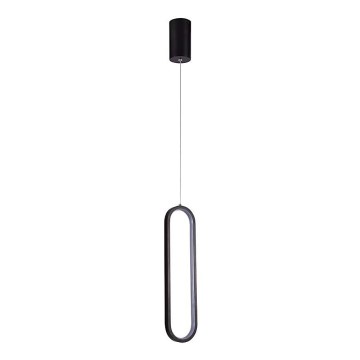 LED luster na sajli LED/13W/230V 3000K, crne boje