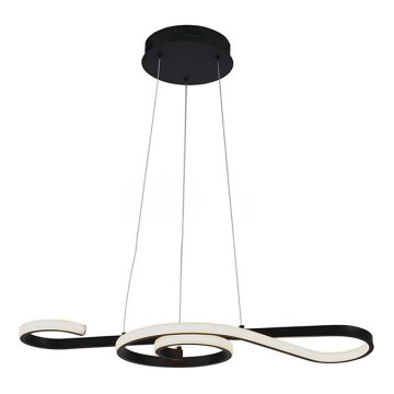 LED luster na sajli LED/18W/230V 3000K crna