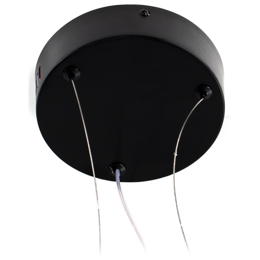 LED luster na sajli LED/18W/230V 3000K crna