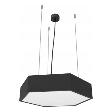 LED luster na sajli LED/20W/230V crna
