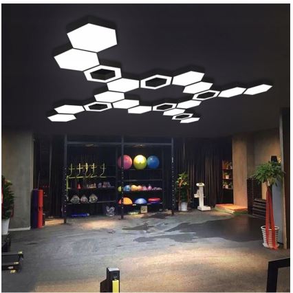 LED luster na sajli LED/20W/230V crna