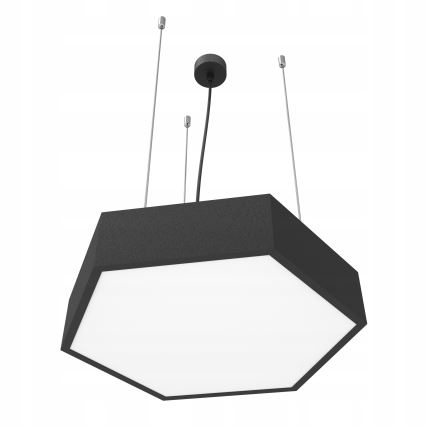 LED luster na sajli LED/20W/230V crna