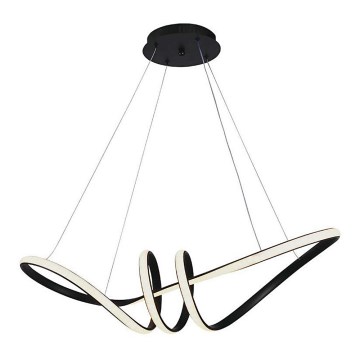 LED luster na sajli LED/24W/230V 3000K crna