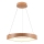 LED luster na sajli LED/25W/230V 3000K Ø 50 cm braon
