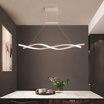 LED luster na sajli LED/30W/230V 4000K bela