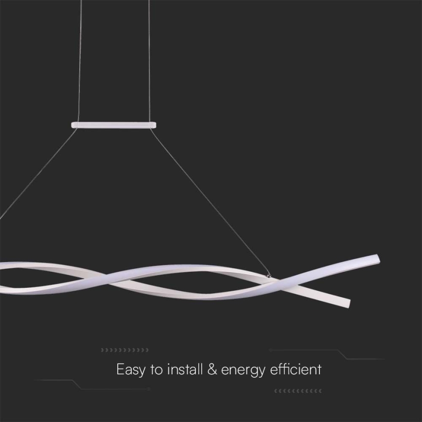 LED luster na sajli LED/30W/230V 4000K bela