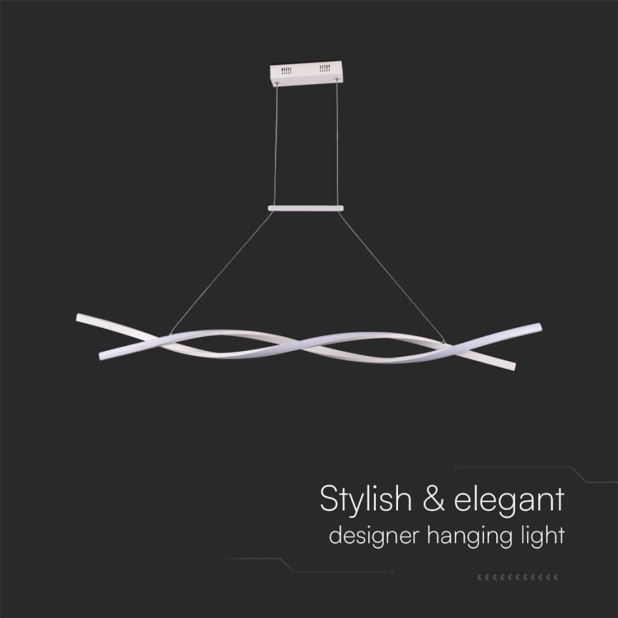 LED luster na sajli LED/30W/230V 4000K bela