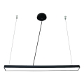 LED luster na sajli LED/32W/230V 4000K, prečnik 120 cm, crne boje