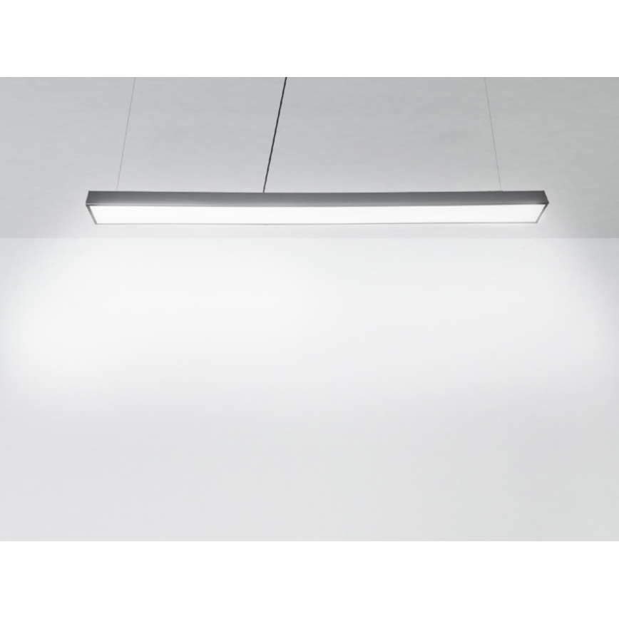 LED luster na sajli LED/32W/230V 4000K, prečnik 120 cm, crne boje