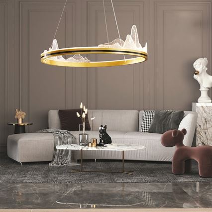 LED luster na sajli LED/35W/230V 3000K zlatna