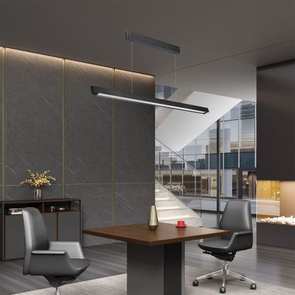 LED luster na sajli LED/36W/230V 3000/4000/6400K crni