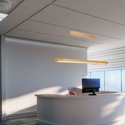 LED luster na sajli LED/36W/230V 3000/4000/6400K zlatni