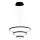 LED luster na sajli LED/42W/230V 3000K crna