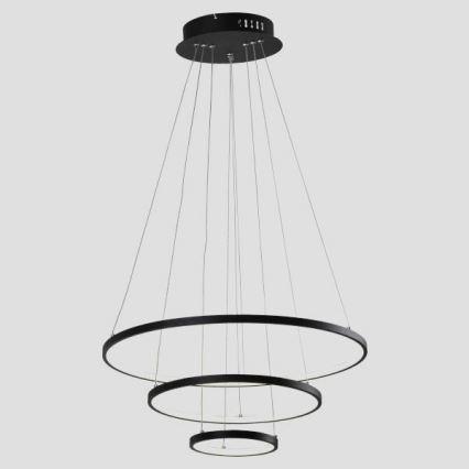 LED luster na sajli LED/42W/230V 3000K crna