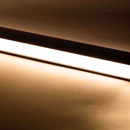 LED luster na sajli LED/44W/230V 3000K 120 cm, crne boje