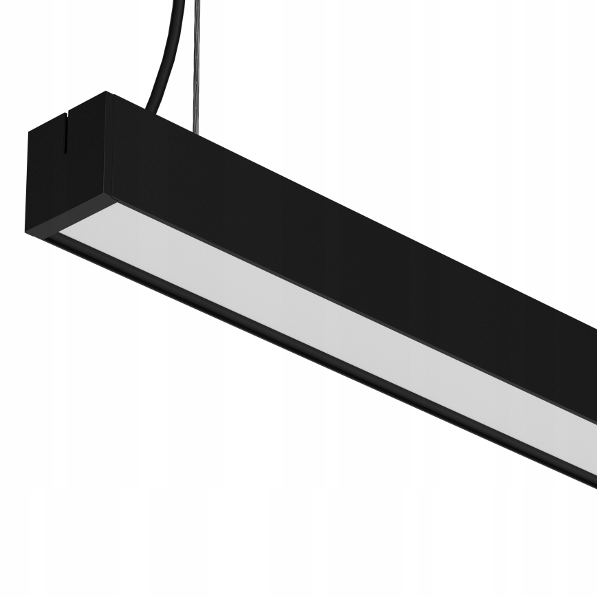 LED luster na sajli LED/44W/230V 3000K 120 cm, crne boje