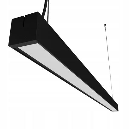 LED luster na sajli LED/44W/230V 4000K 120 cm crna