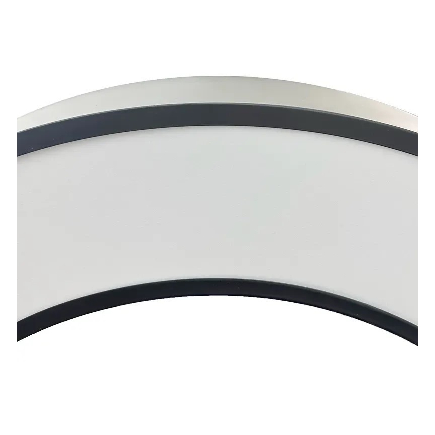 LED luster na sajli LED/50W/230V 4000K prečnik 100 cm crni