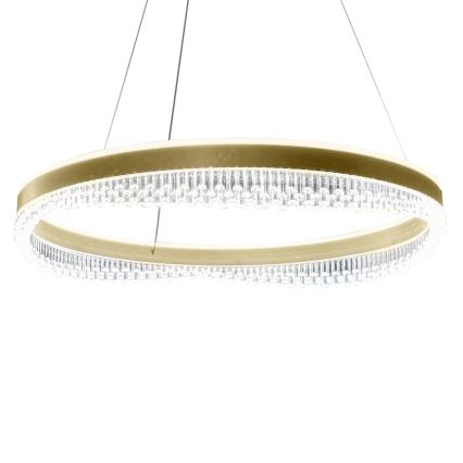 LED luster na sajli LED/52W/230V prečnika 60 cm zlatni