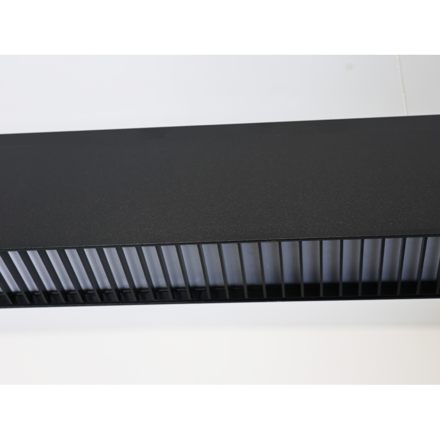 LED luster na sajli LED/55W/230V 3000/4000/6500K 120 cm crna