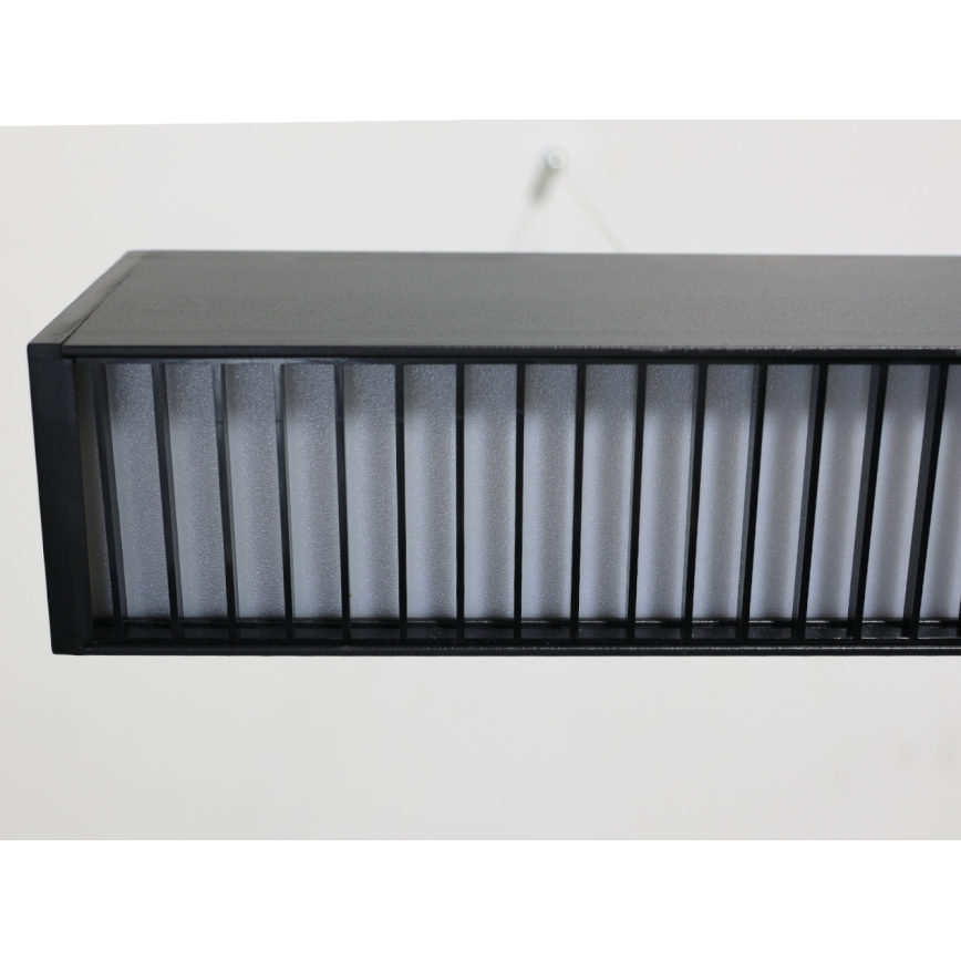 LED luster na sajli LED/55W/230V 3000/4000/6500K 120 cm crna