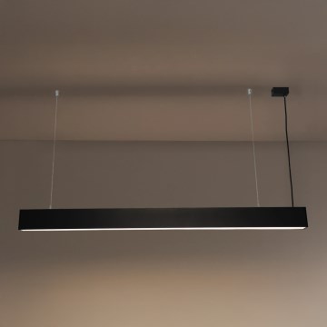 LED luster na sajli LED/55W/230V 3000/4000/6500K 120 cm crni