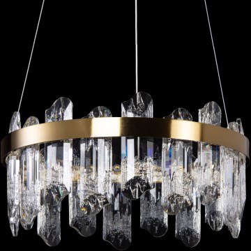 LED luster na sajli LED/62W/230V prečnika 50 cm zlatna