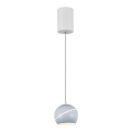LED luster na sajli LED/8,5W/230V 3000K bela