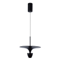 LED luster na sajli LED/9W/230V 3000K, crne boje