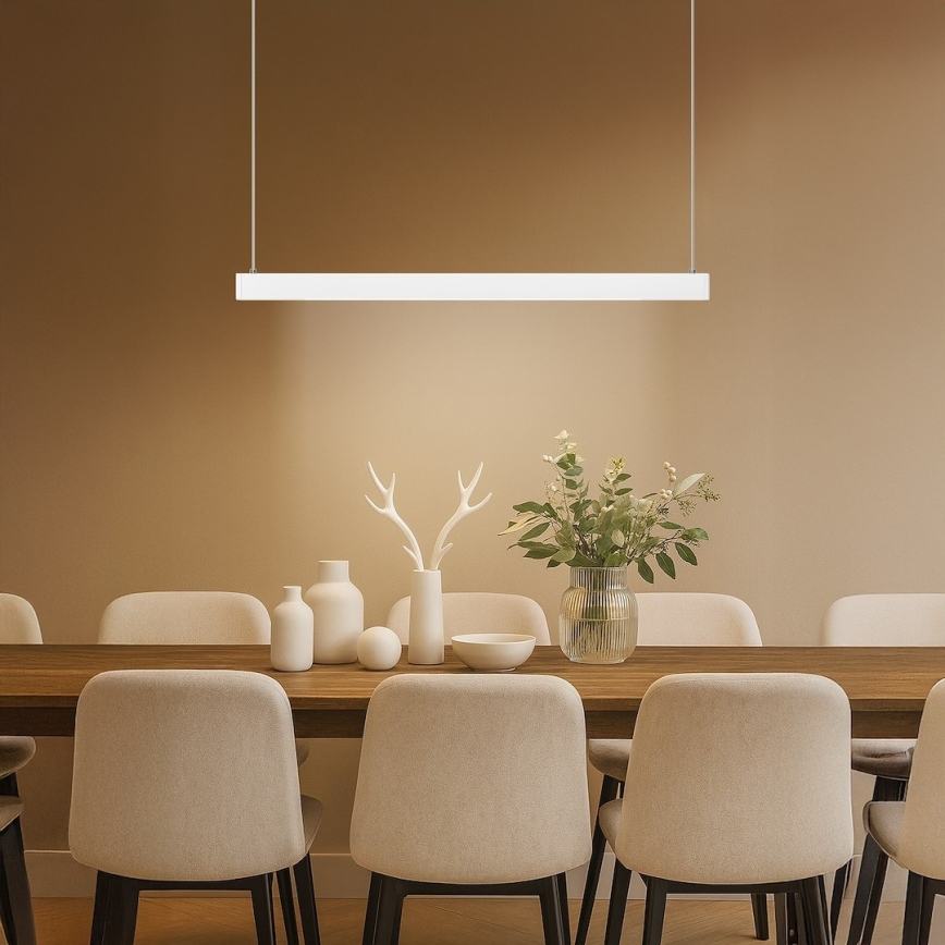 LED luster na sajli LINEA LED/36W/230V 3000/4000/5700K CRI 90 bela