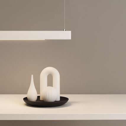 LED luster na sajli LINEA LED/36W/230V 3000/4000/5700K CRI 90 bela