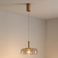 LED luster na sajli LOBBY LED/8W/230V 3000K prečnik 30 cm