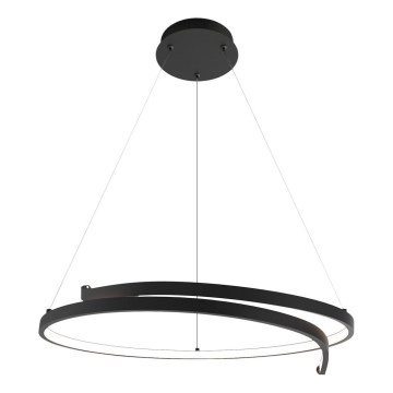 LED luster na sajli LORENZO LED/35W/230V crna