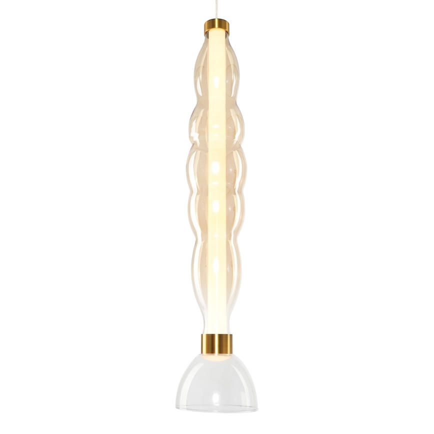 LED luster na sajli LUCCO LED/18W/230V prečnik 15 cm zlatna