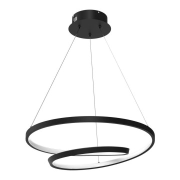 LED luster na sajli LUCERO LED/48W/230V crna