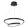 LED luster na sajli LUCERO LED/48W/230V crna