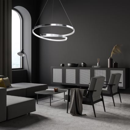 LED luster na sajli LUCERO LED/48W/230V sjajni hrom