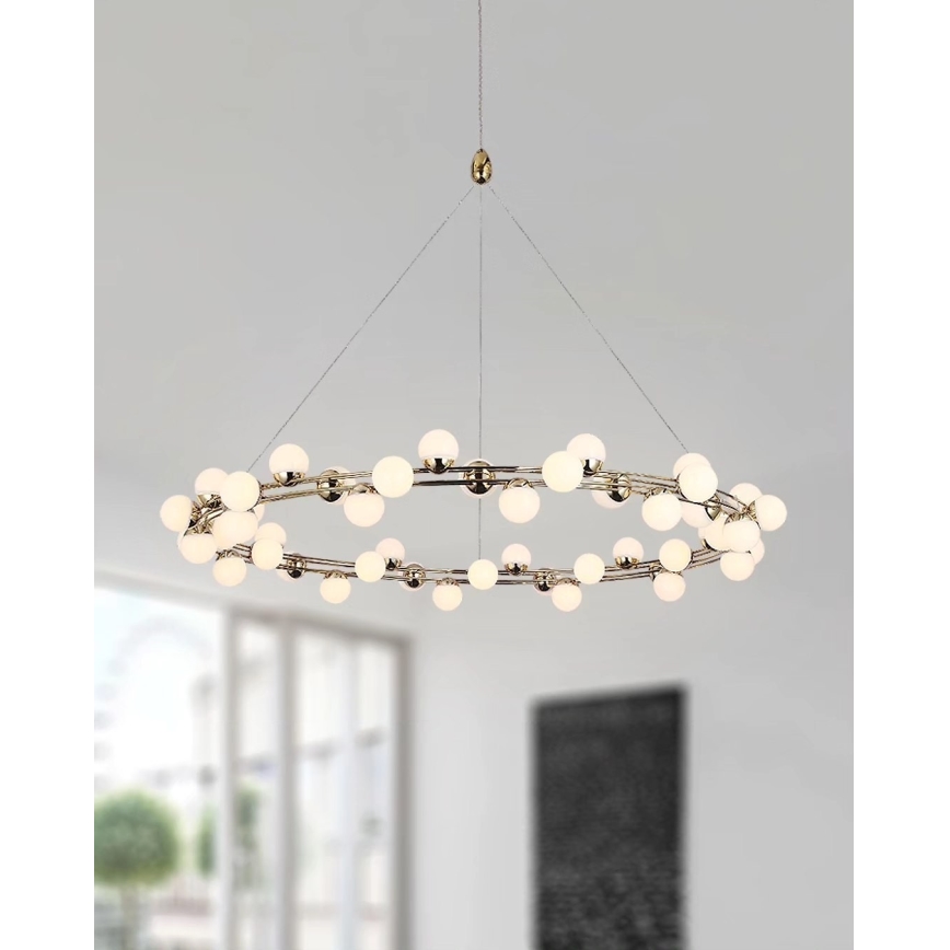 LED luster na sajli MARS LED/50W/230V 3000K zlatni