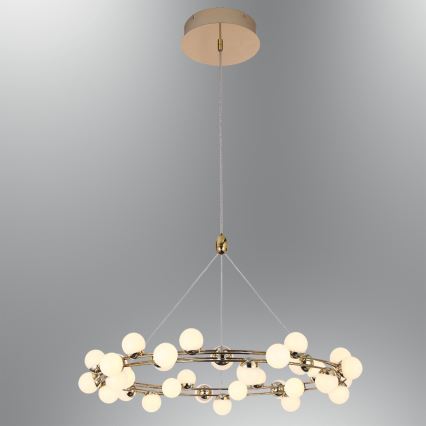 LED luster na sajli MARS LED/50W/230V 3000K zlatni