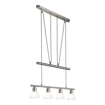 LED luster na sajli MATTES 4xE14/4W/230V 3000K sjajni hrom