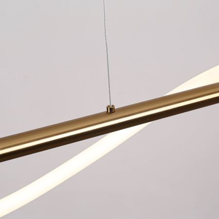 LED luster na sajli MELECA LED/24W/230V 3000/4000/6000K 100 cm zlatna