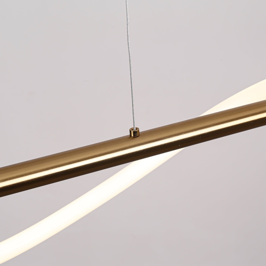 LED luster na sajli MELECA LED/24W/230V 3000/4000/6000K 100 cm zlatna