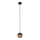 LED luster na sajli MIDWAY 1xGU10/4,8W/230V crna/bakarna