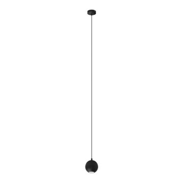 LED luster na sajli MIDWAY 1xGU10/4,8W/230V crna