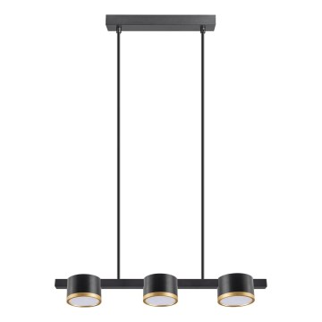 LED luster na sajli MIRELLA 3xGX53/6W/230V crna